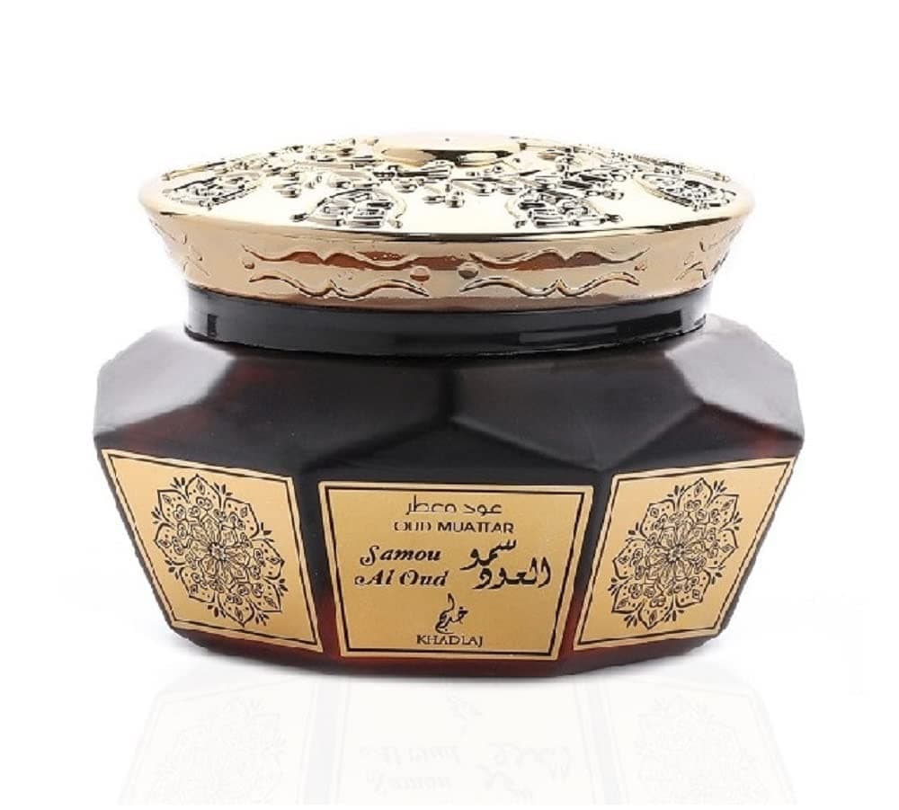 KHADLAJ PERFUMES Oud Muattar Collection - 40g (Azraq, Samou Al Oud, Rimaal) | Premium Home Fragrances with Captivating Scents (OUD MUATTAR SAMOU AL OUD, 40GM)