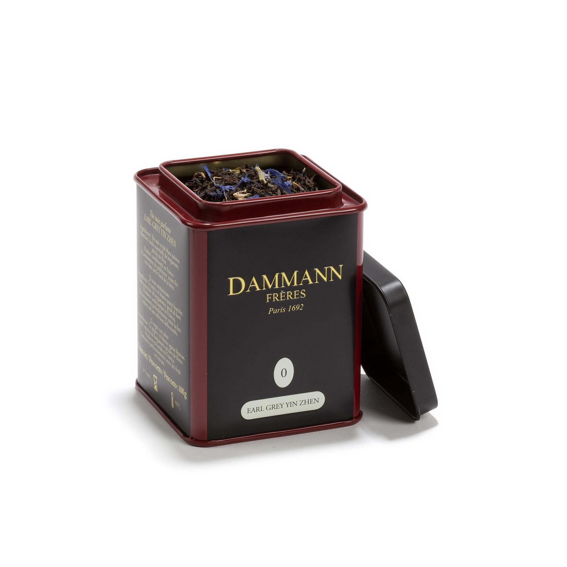 Dammann Freres Loose Leaf Earl Grey Premium Gourmet Black French Tea Bergamot Citrus Flavors 3.52 Ounce Tin