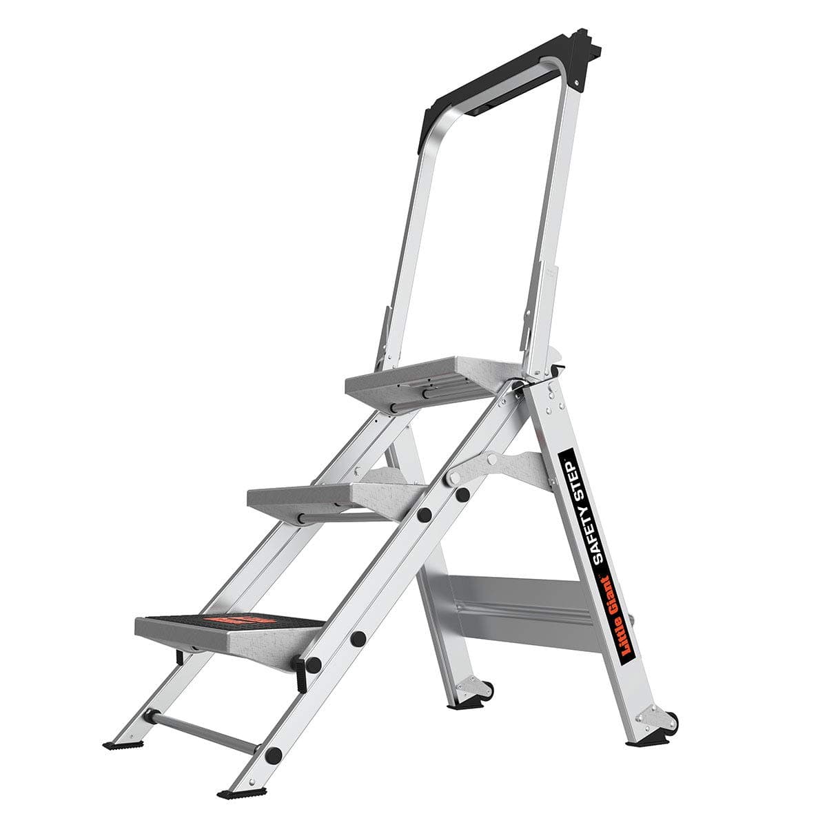 Ladders, Safety Step, 3-Step, 3 Foot, Step Stool, Aluminum, Type 1A, 300 lbs Weight Rating, (10310BA)