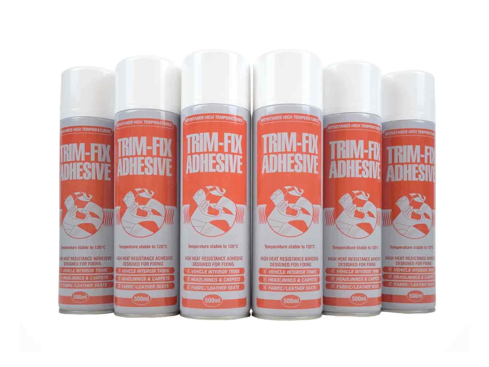 6x 500ml High Temperature Adhesive Glue Spray for Van Lining Headlining