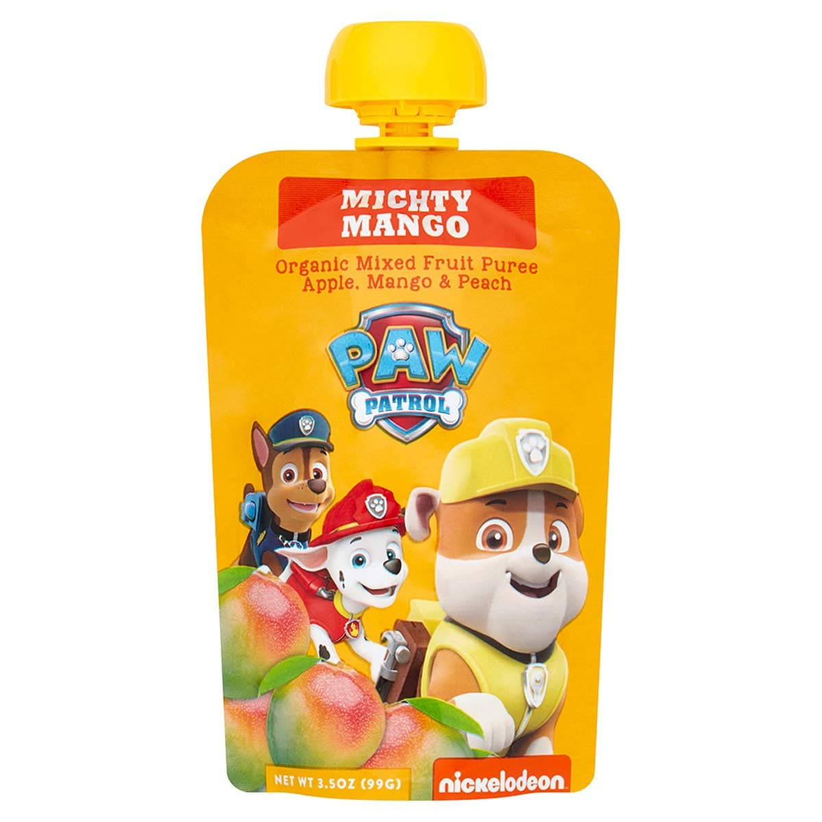Paw Patrol Mighty Mango Organic Mixed Fruit Squeeze Pouch, 3.5 Ounce (Pack of 10)