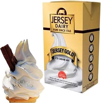 Sync'T Ice Cream Mix - Soft Serve - Jersey Gold Ice Cream Mix- Superior Creamy Taste - Use At Home or Commercially - 1L