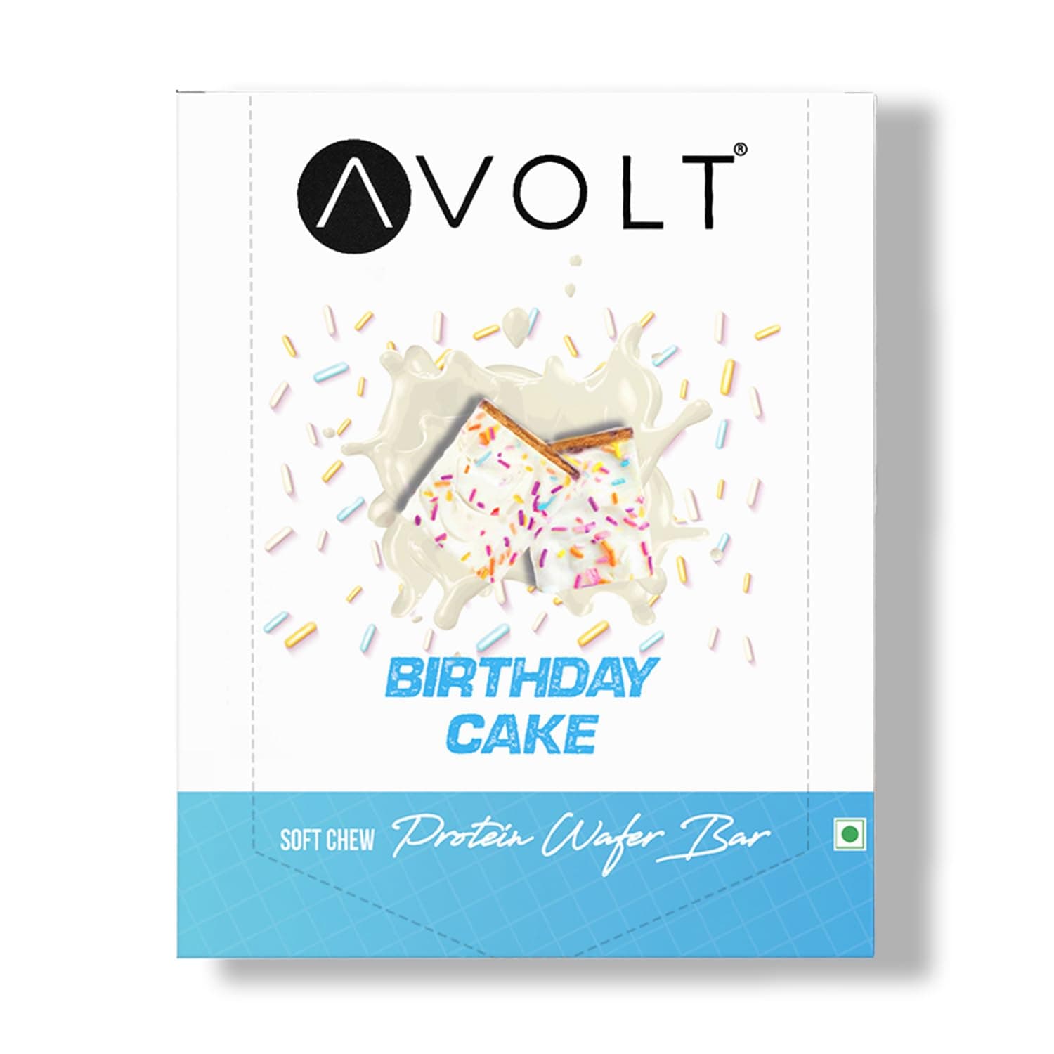 Birthday Cake Protein Bars with 15g Protein | Pack of 6 x 50g each | High Energy Wafer Bars, No Added Sugar | 100% Veg | Guilt-Free Bar for Fitness & Immunity Booster