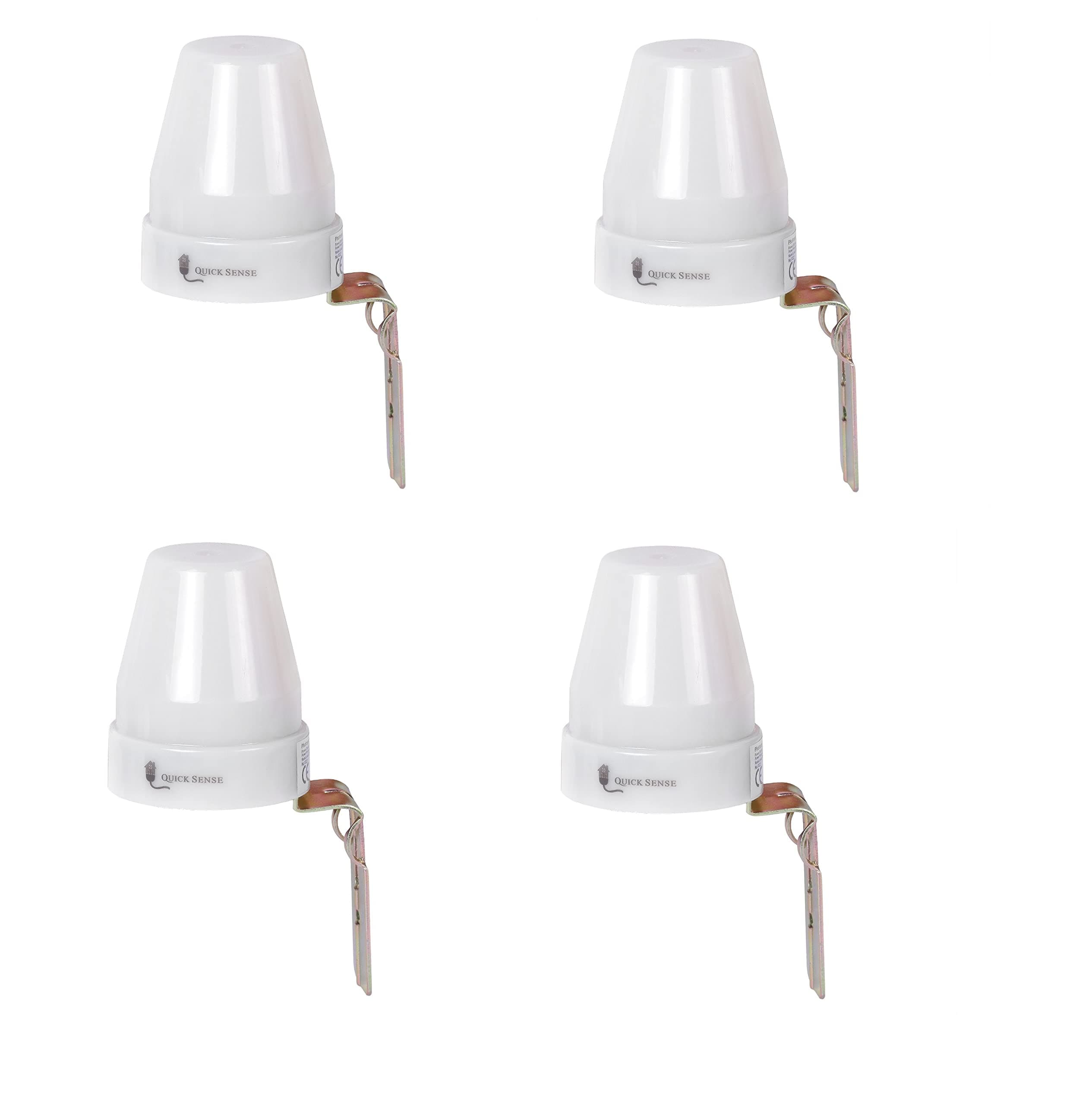 (QS-302): 220 V Auto Day/Night On & Off Photocell, LDR Sensor Switch (6 A) for Lighting Water Proof (Photocell - Sensor 10A(Set of 4))