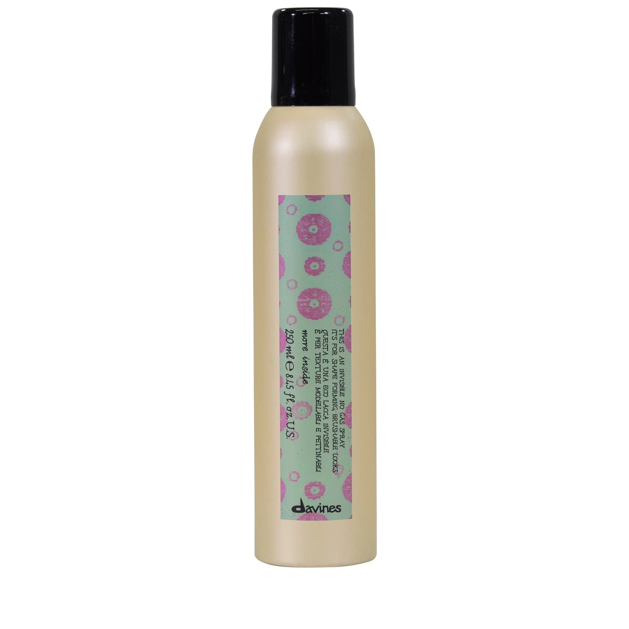 This Is An Invisible No Gas Spray, Medium Hold Natural Finish - Non-Aerosol Spray for Brushable Hold - Fast Drying & Humidity Resistant, 8.45 Fl Oz