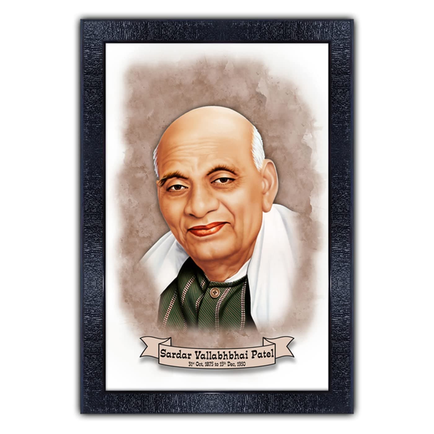 pnf Poster n Frames Sardar Vallabbhai Patel Photo Frame|Study, Living Room Wall|Acrylic Sheet|Motivational|Home Decor|Best Gifting Option(p-141,10 * 14inch,Multicolour)