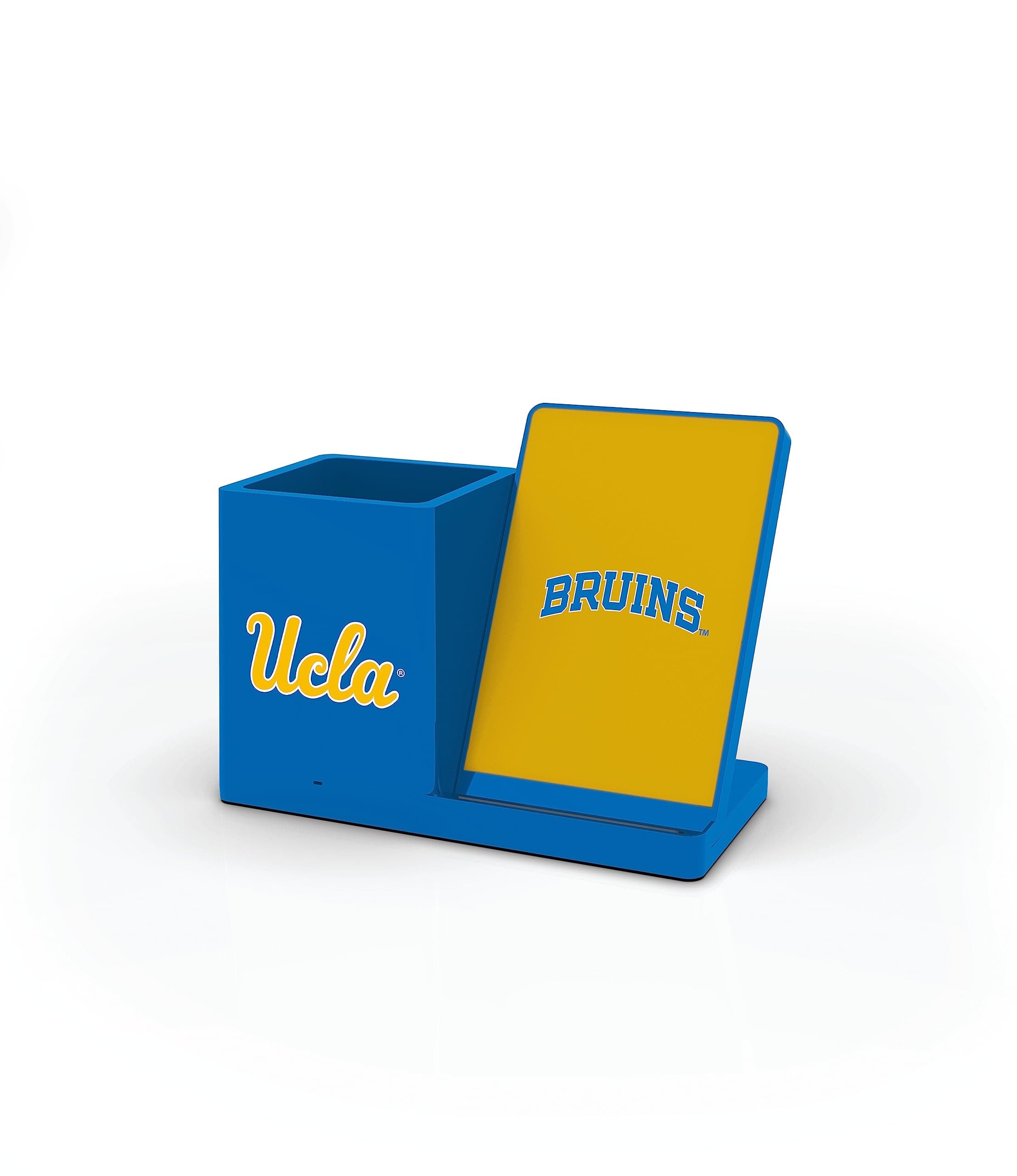 NCAA Unisex Wireless Charging Stand with Desktop Organizer