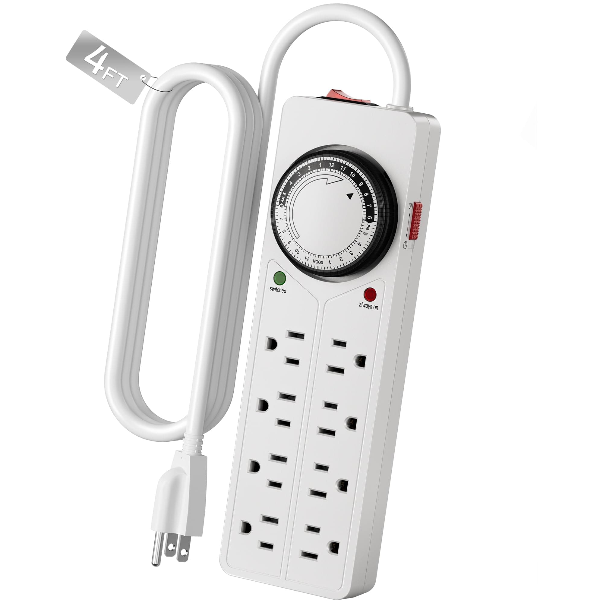 BN-LINK Century Surge Protector with 8 Outlets & Timer