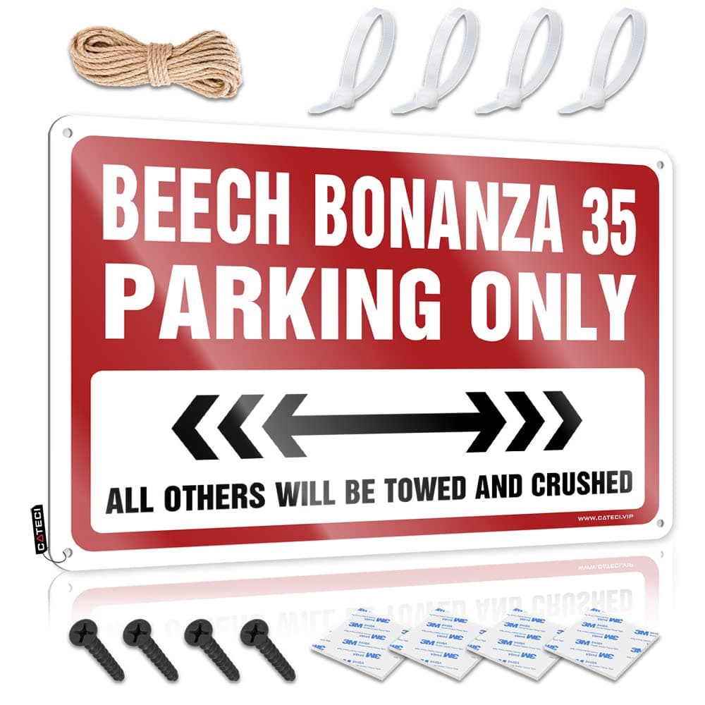 Cheap Decor Under 10 Dollars Beech Bonanza 35 Parking Only Tin Sign Funny Hunting Gifts Bar Signs for Home Bar ( Size : 20X30CM )