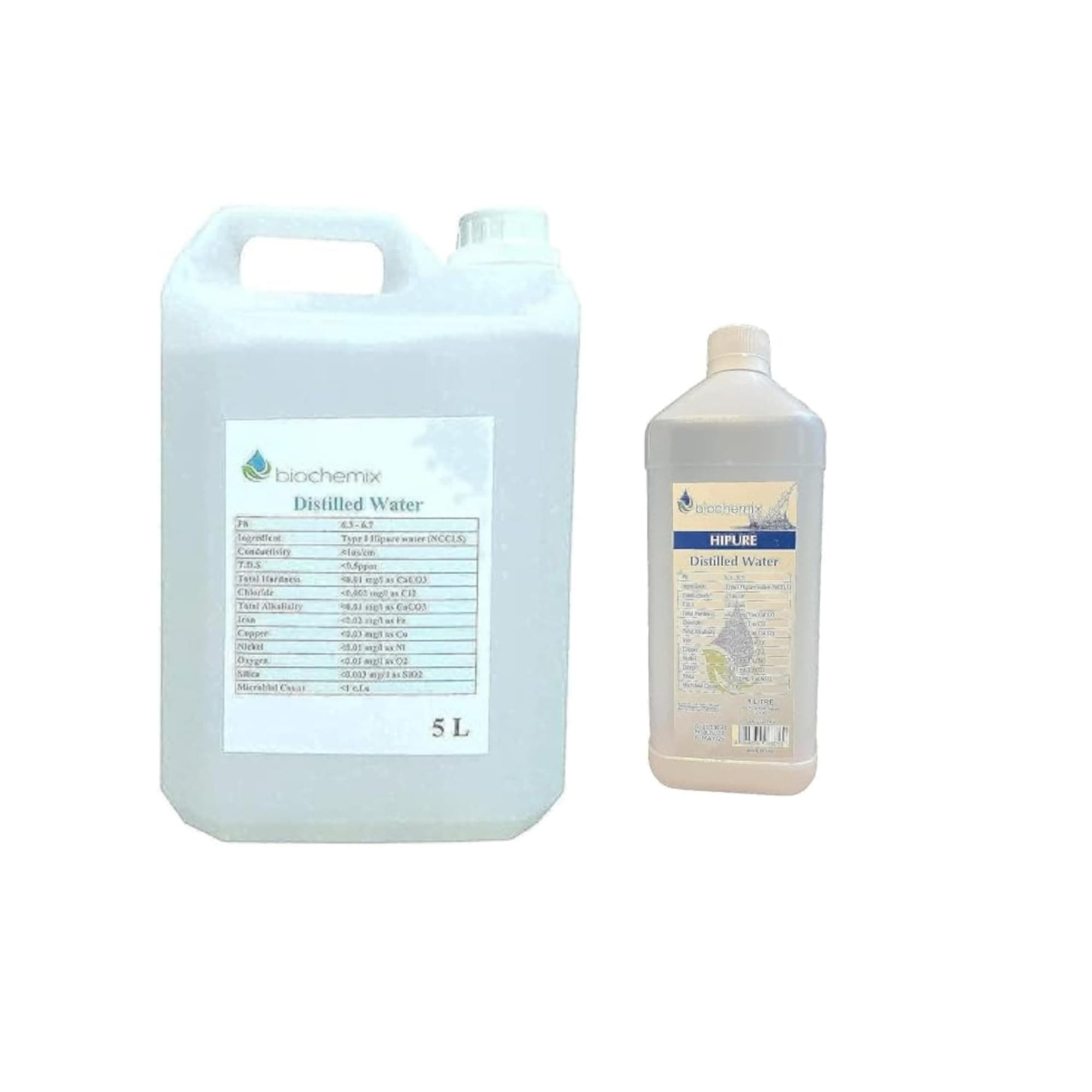 Distilled Water 5000ml and 1000ml in a bundle