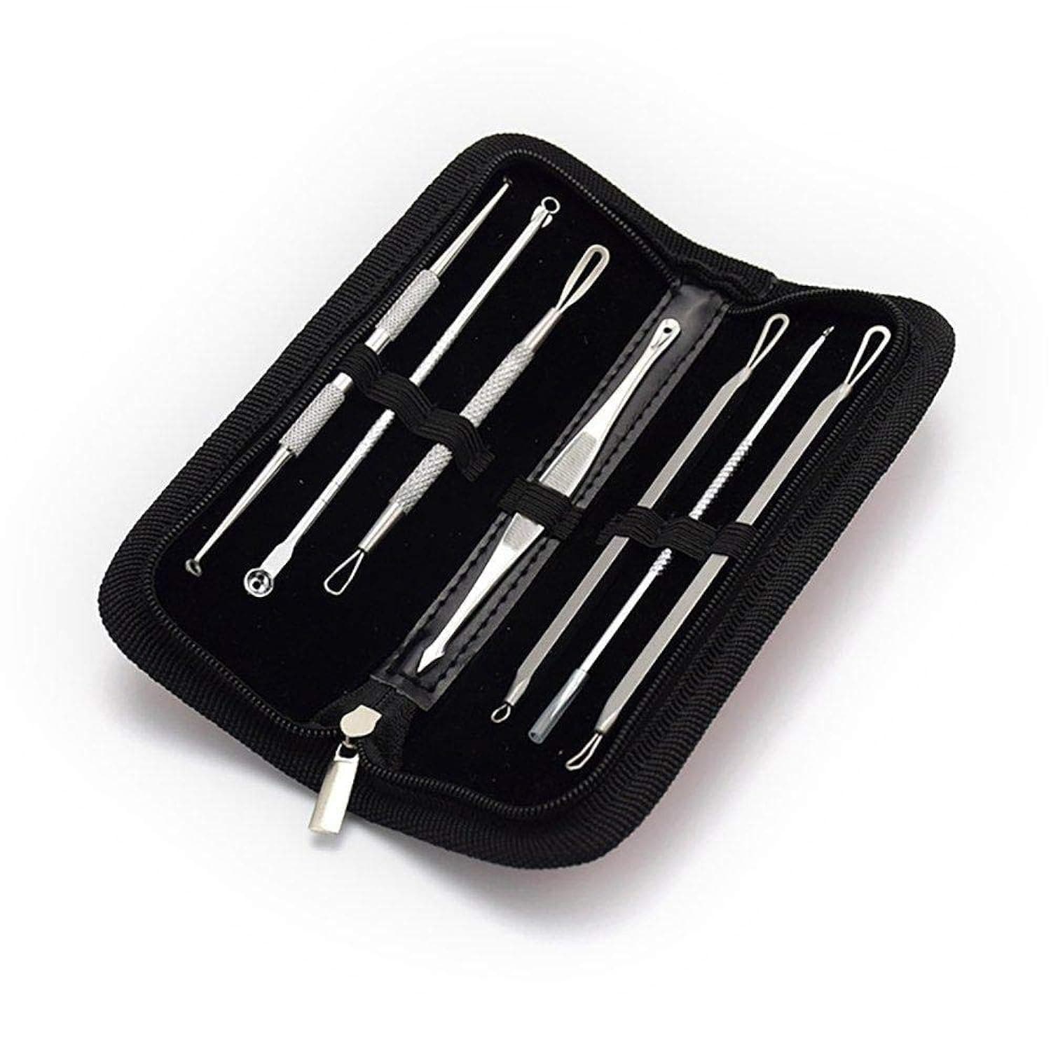 7 Pcs Blackhead Whitehead Popping Pimple Remover Acne Extractor Tools Kit