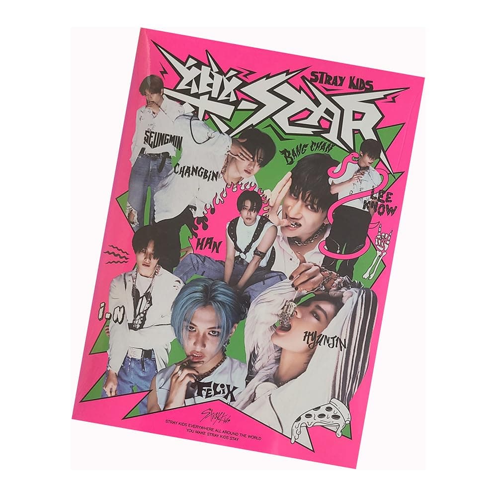 [PreOrder Benefits] STRAY KIDS : ROCK-STAR (HEADLINER Version) 8th Mini Album CD-R+Folded Mood Board Poster+Photocard+Photobook+(Extra 4 Photocards+1 Double-Sided Photocard+Pocket Mirror)