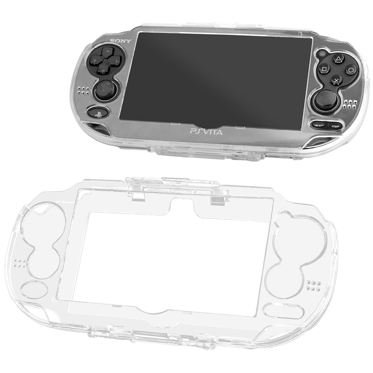 OSTENT Case Cover Clear Crystal Hard Carrying Case Cover Skin for Sony PS Vita PSV 1000 PCH-1000