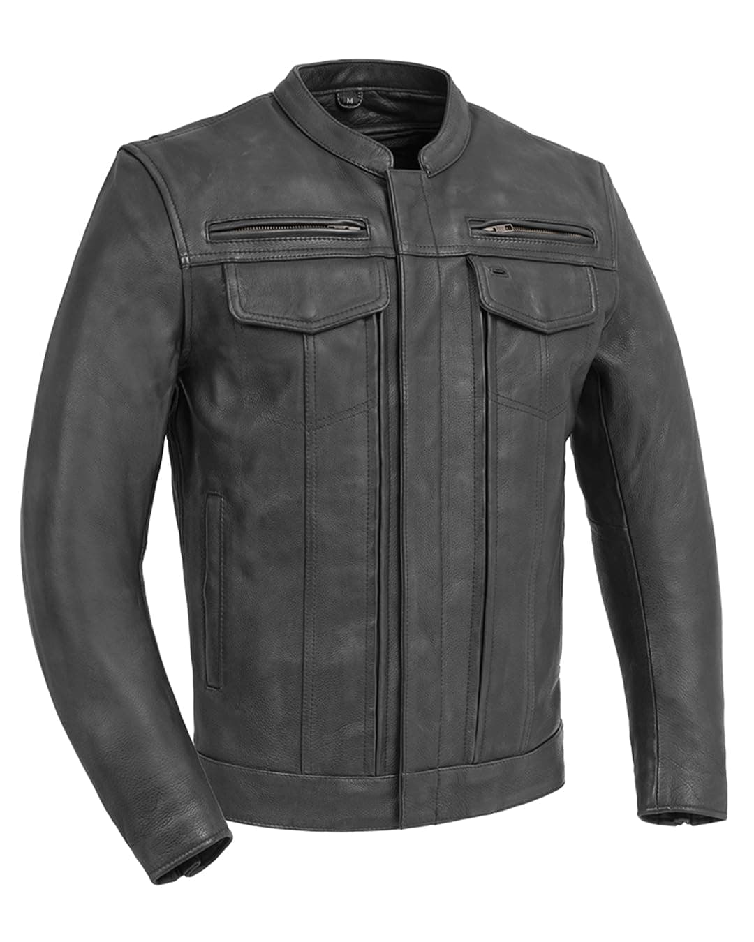 Raider - Men's Motorcycle Biker Riding Leather Jacket