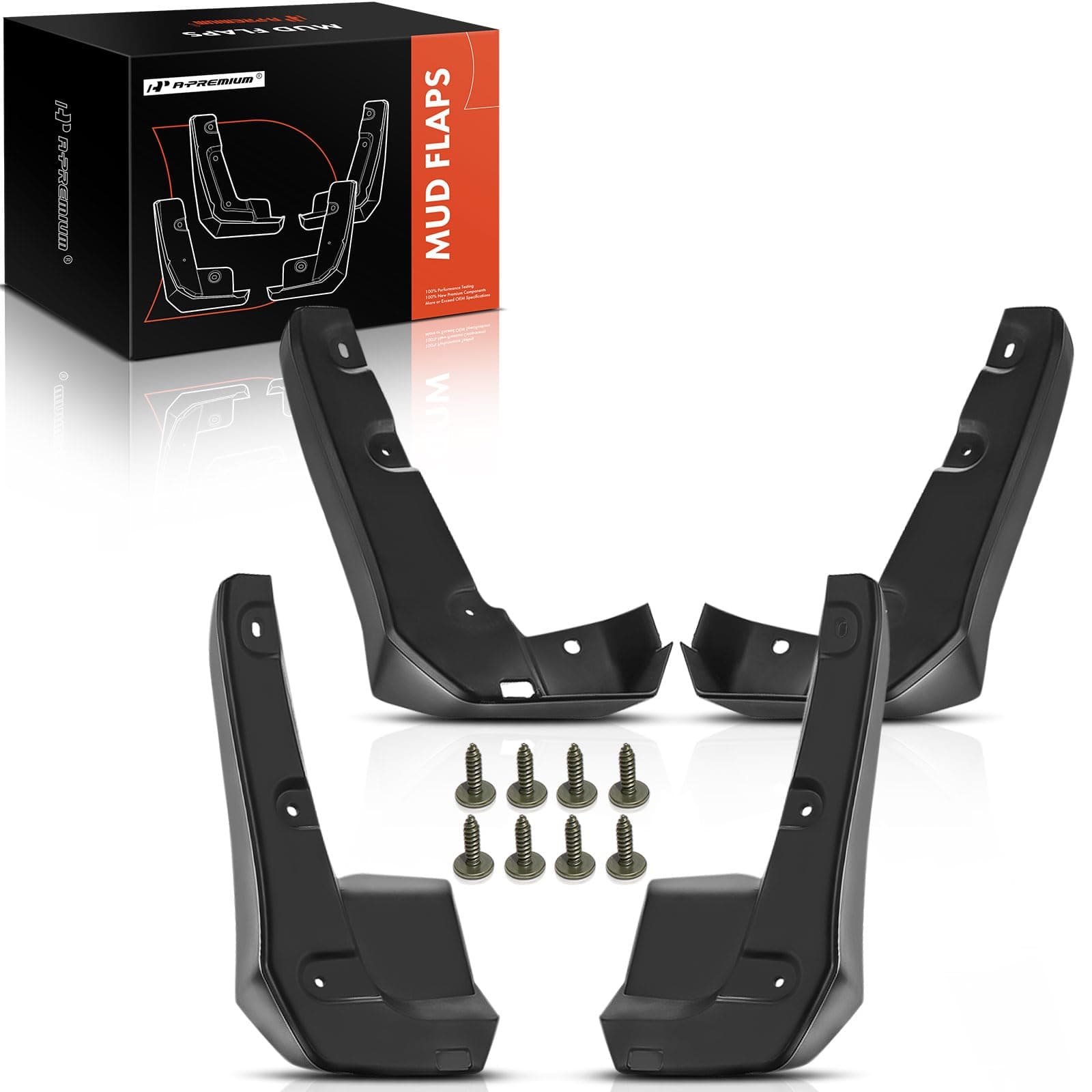 A-Premium Splash Guards Mud Flaps Mudguards Compatible with Honda Civic Sedan 2016 2017 2018 2019 Front and Rear 4-PC Set