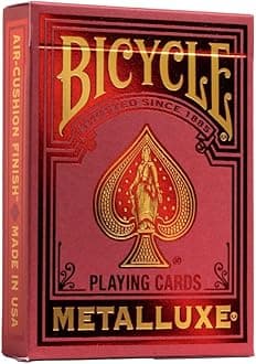 Playing Cards: - Metalluxe Red
