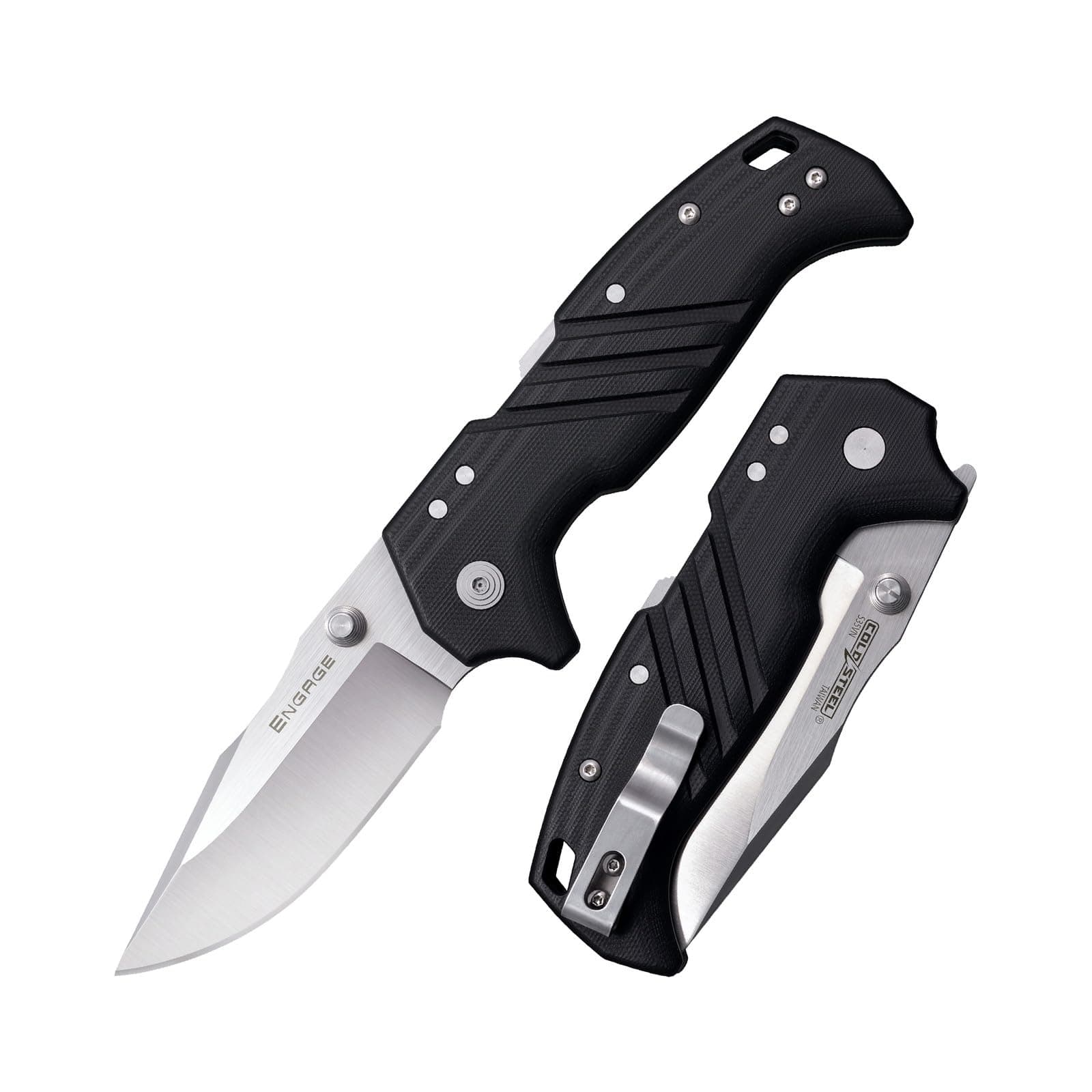 Engage 3.5" S35VN Steel Razor-Sharp Blade 4.7" G-10 Handle Everyday Carry Tactical Pocket Folding Knife w/Atlas Lock Mechanism