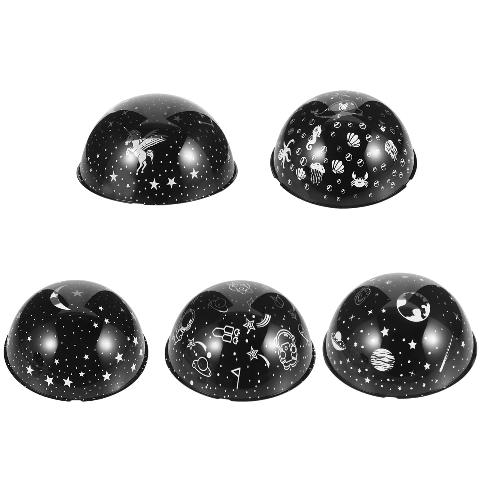 Yardwe 5pcs Galaxy Light Aurora Projector Night Lights Led Star Projection Lamp Romantic Star Moon Sea Birthday New Projector Lamp for Bedroom Party Home Decor