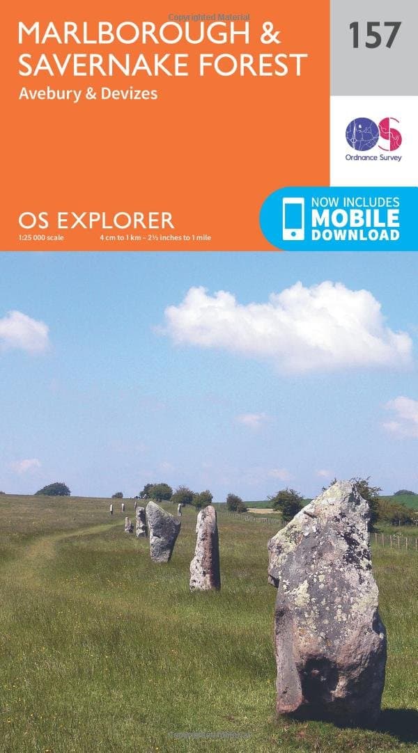 Marlborough & Savernake Forest Map | Avebury & Devizes | Ordnance Survey | OS Explorer Map 157 | England | Walks | Hiking | Maps | Adventure Map – Folded Map, 16 Sept. 2015