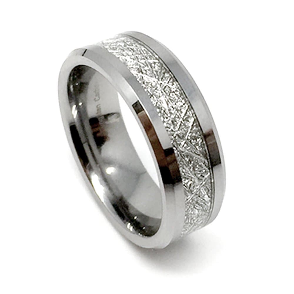 Tungsten Carbide 8MM Meteorite Men's Ring (11)