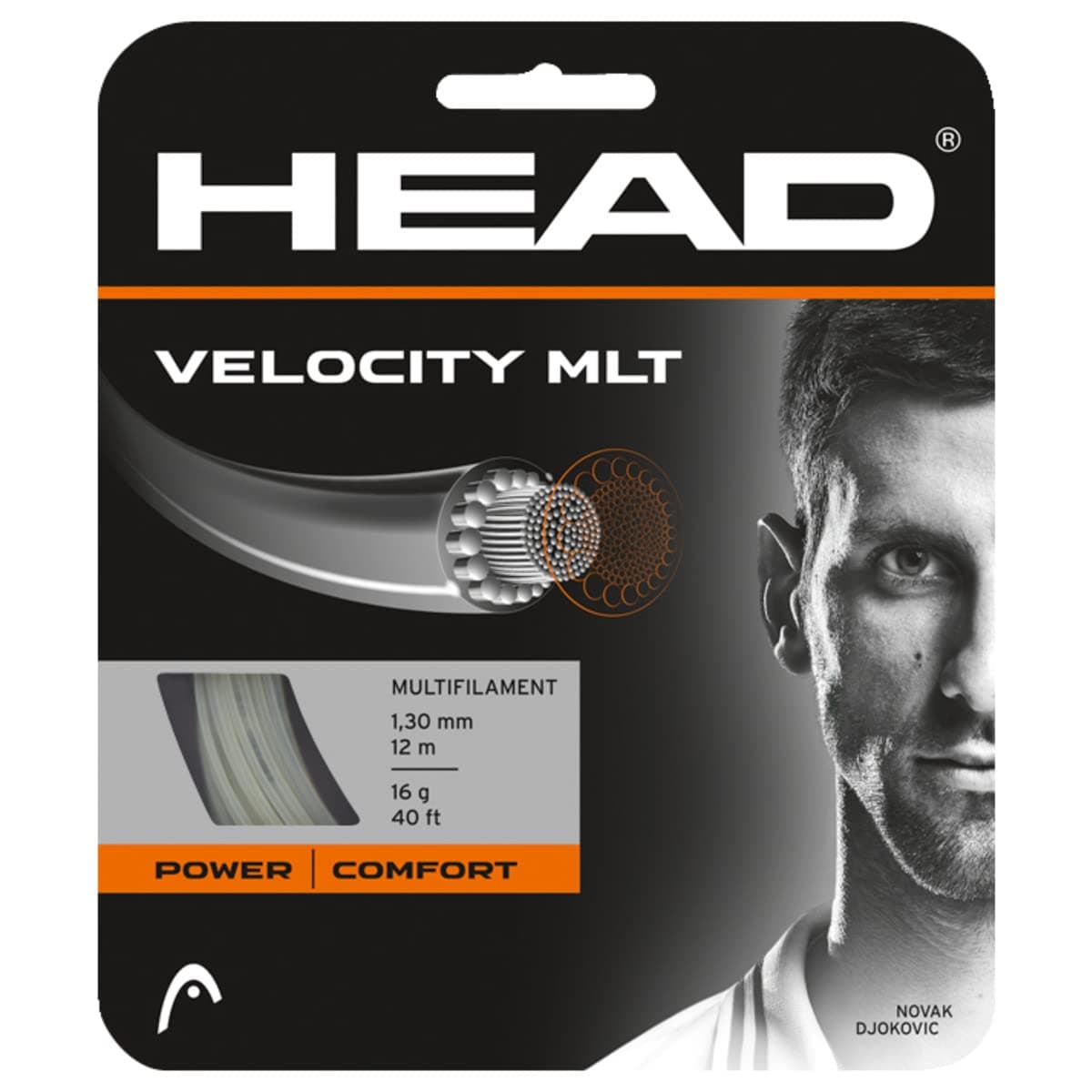 HEAD Velocity MLT Tennis Racket String 40' Set Multifilament Racquet String