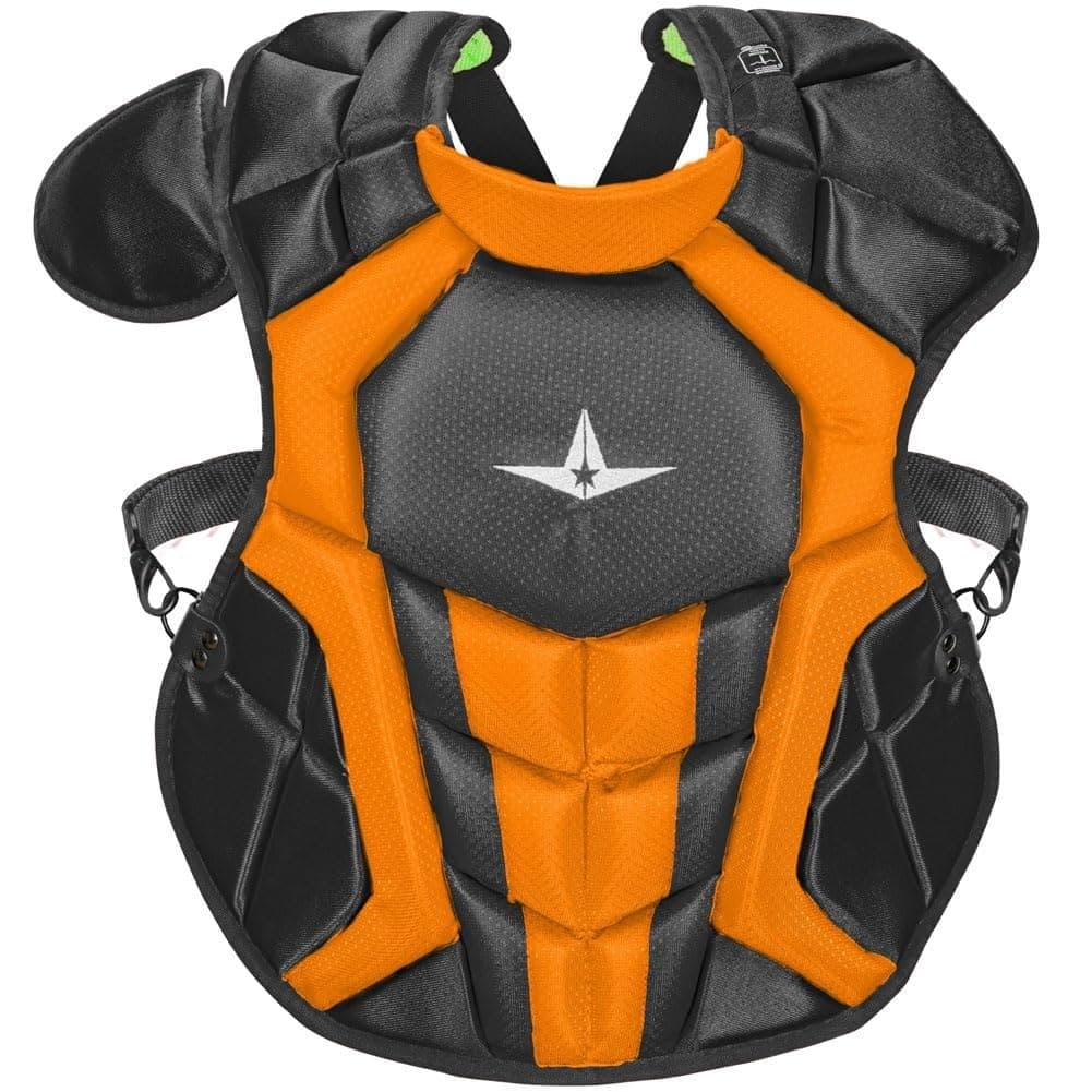 All-Star Catcher’s Gear Kit – Includes Helmet, Chest Protector & Leg Guards – Lightweight, Durable Baseball Protective Set, Meets NOCSAE