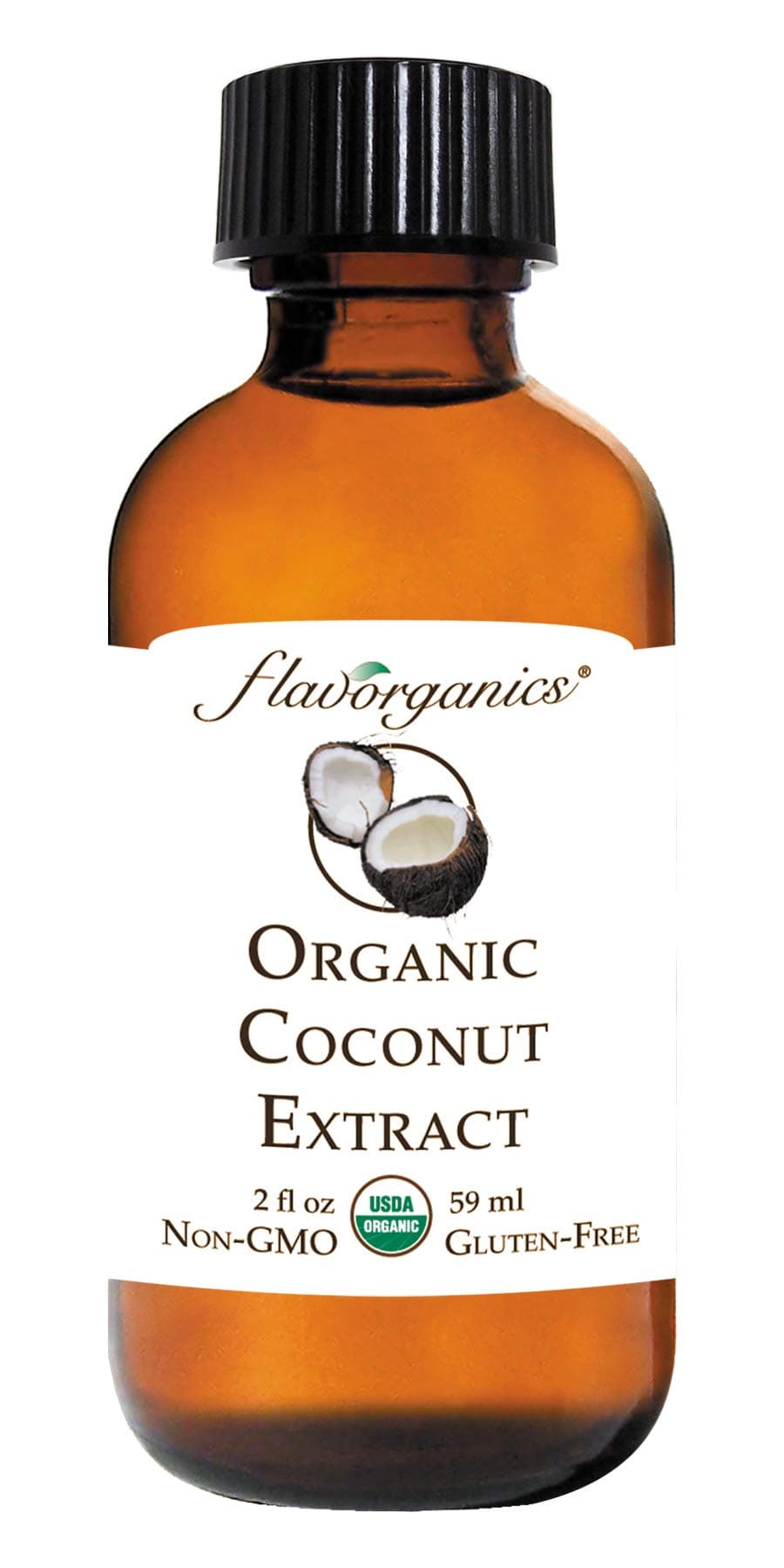 Organic Coconut Extract, 2 Ounce Bottle