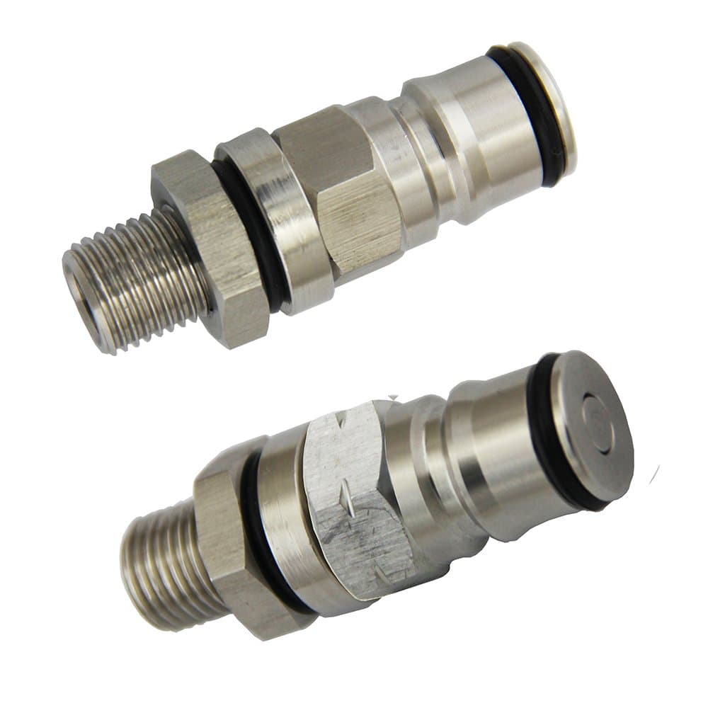 UP100 Gas/Liquid Ball Lock Post with 1/4 BSP Bulkhead Assembly Kit Replacement Homebrew Beer Dispenser Parts Tool