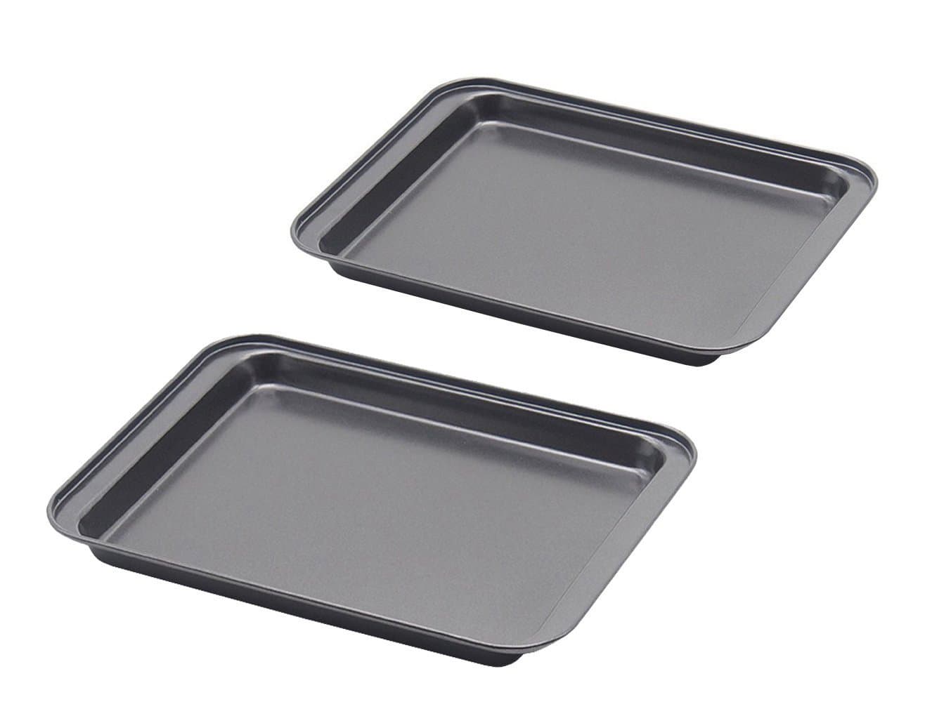 SS&CC Non Stick 8 Inch Oven Baking and Cookie Sheet Heavy-gauge Steel pack of 2
