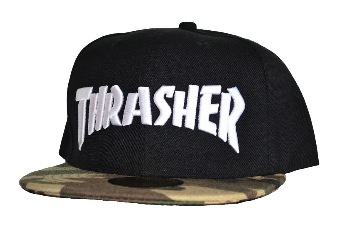 Baseball Cap - Snapback - Black - Camouflage