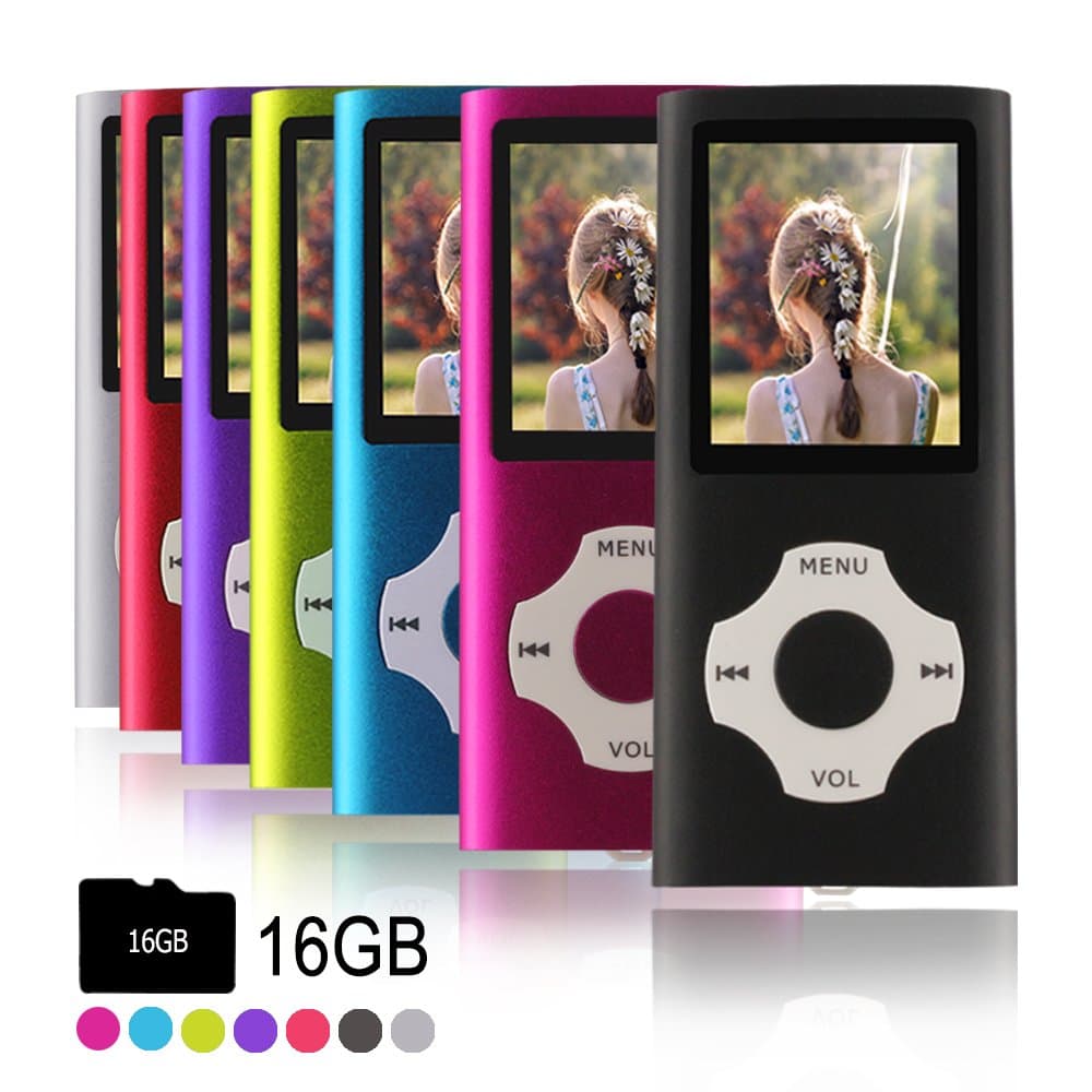 Ueleknight MP3 MP4 Player with 16G, Black