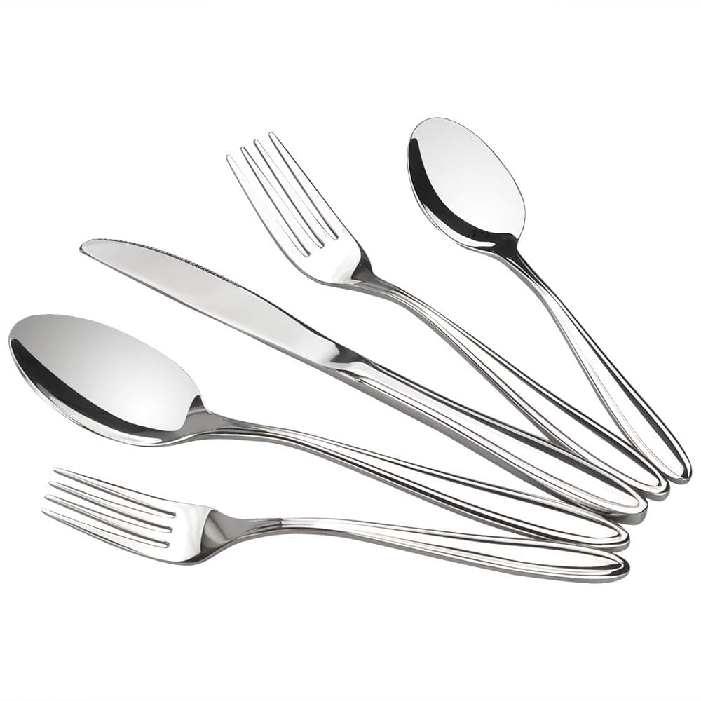 Jekiyo 30 Pieces Stainless Steel Flatware Set, Dinner Silverware Set Service for 6