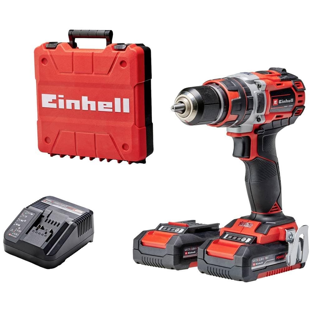 Einhell Professional Cordless Impact Driver TE-CD 18/50 Li-i BL Power X-Change (Li-ion, 18 V, Carbonless Motor, 50 Nm Torque) Comes with 2 x 2.0 Ah Batteries and Charger