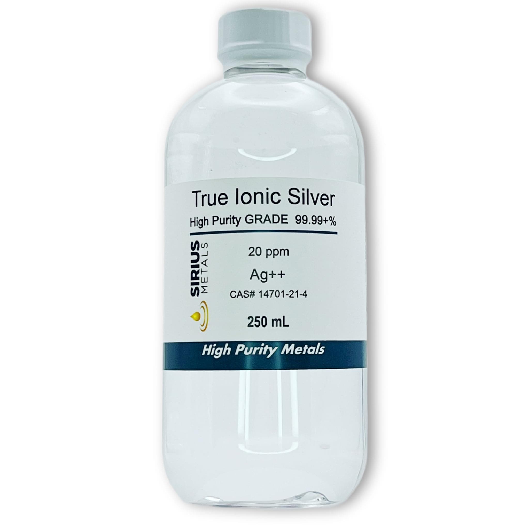 Ionic Silver 250mL of 20ppm in a BPA Free Plastic Bottle