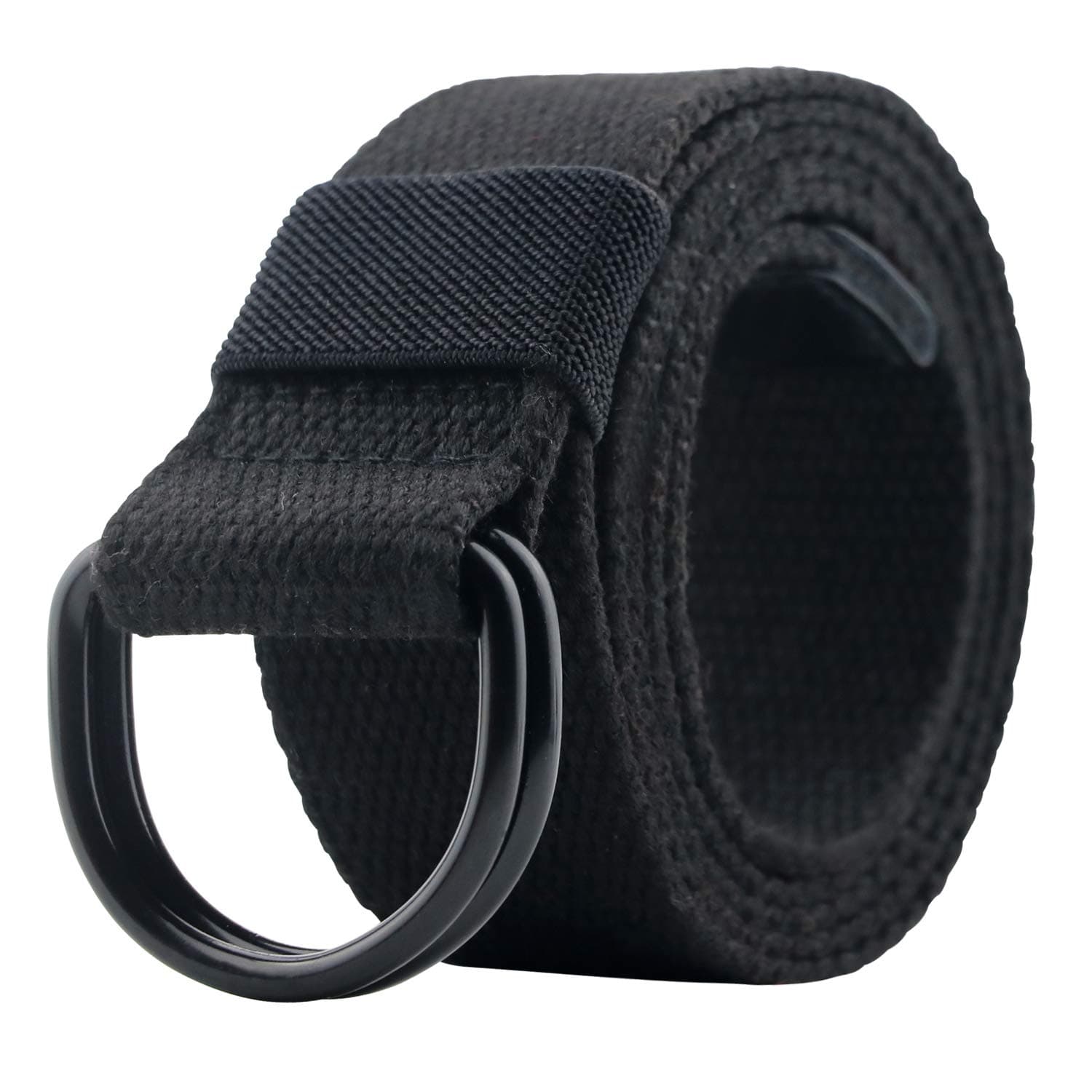 maikun Canvas Belt Men with Black Double D-ring Buckle Web Military Tactical Belt for Mens