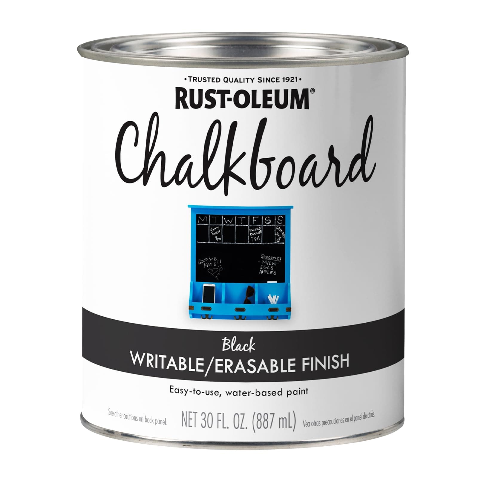 RUStolEUm 206540 Chalk Board Paint, Black, 887 Ml (Item Packing May Vary)