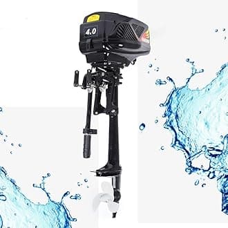 Brushless Electric Outboard Motor, 1000W 48V, 1250 Thrust Heavy Duty Fishing Boat Engine, Suitable for Inflatable Rubber Boats