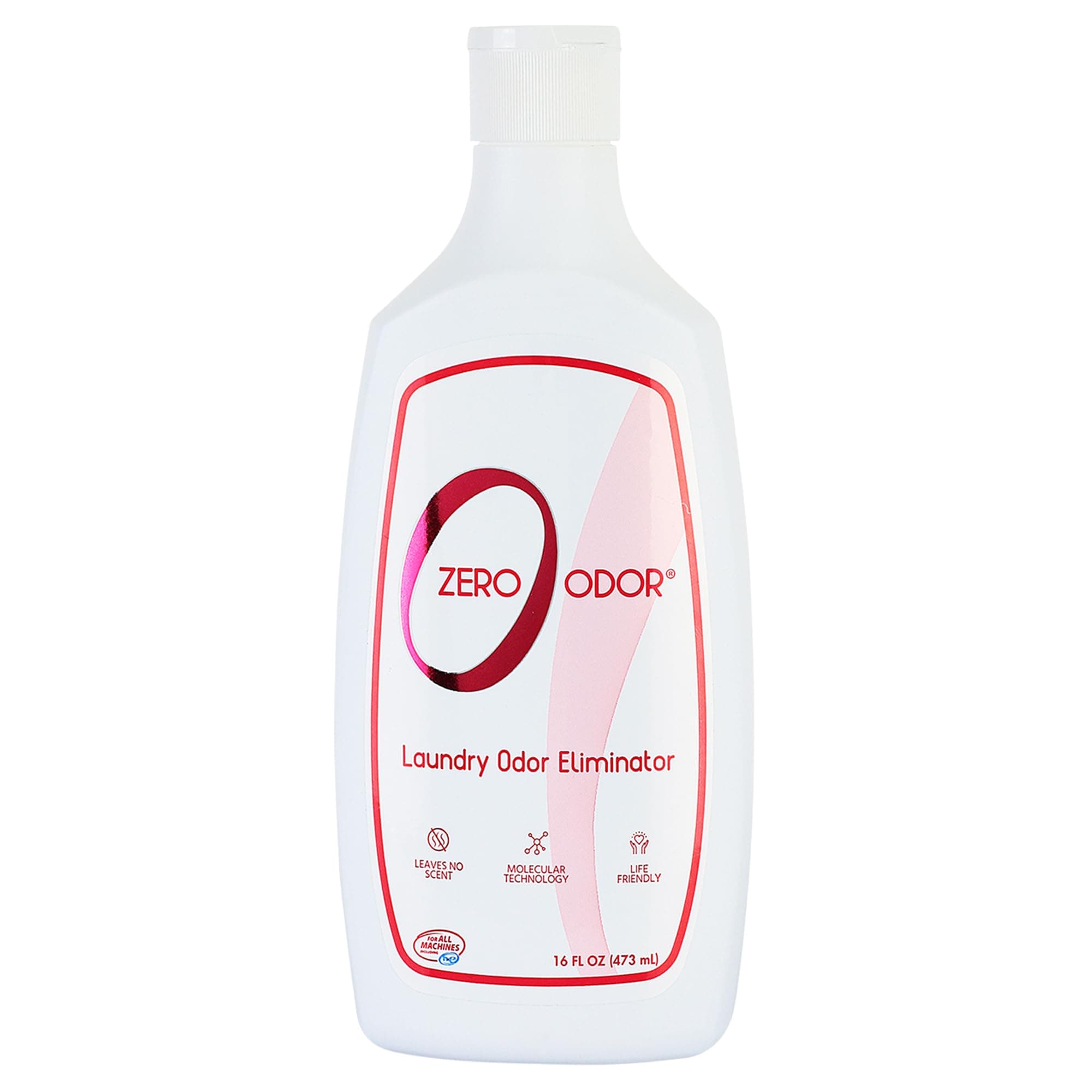 Zero Odor – Laundry Odor Eliminator - Permanently Eliminate laundry Odor – Patented Molecular Technology Best For Clothes, Towels & Linens, Shoes, Bags, Etc. - rinse and refresh Again, 16oz