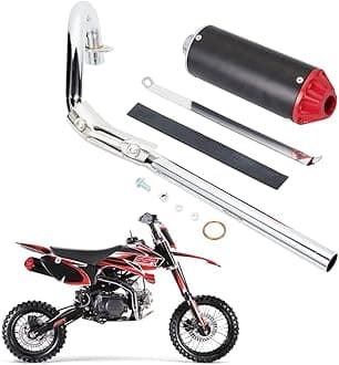 YYCKE 28mm High Performance Exhaust Muffler Silencer Pipe Assembly kit Dirt Bike Motocross
