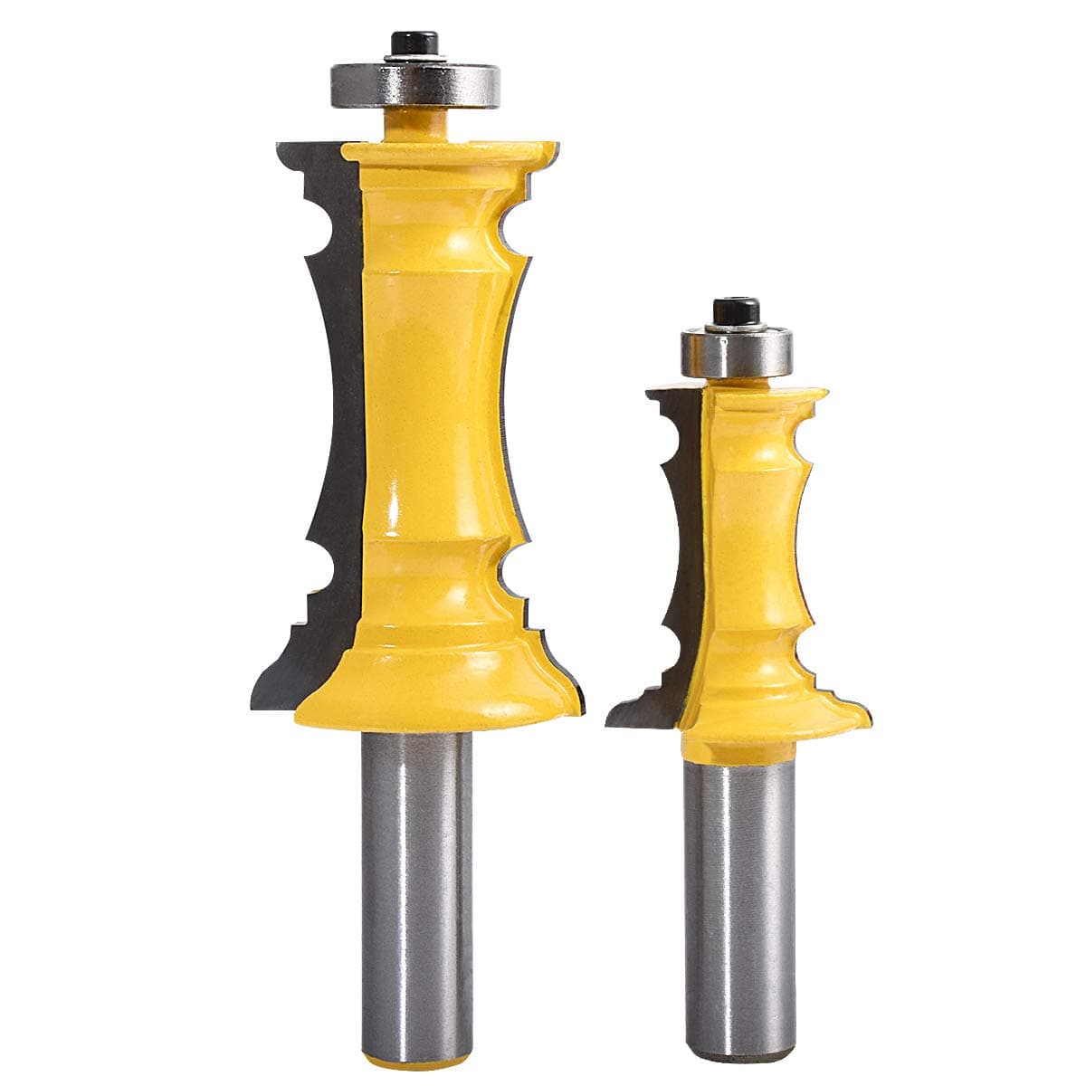 HOHXEN1/2'' Shank Router Bits Set Woodworking Milling Cutter Tools & Accessories Crown Mitered Door & Drawer Panel Molding