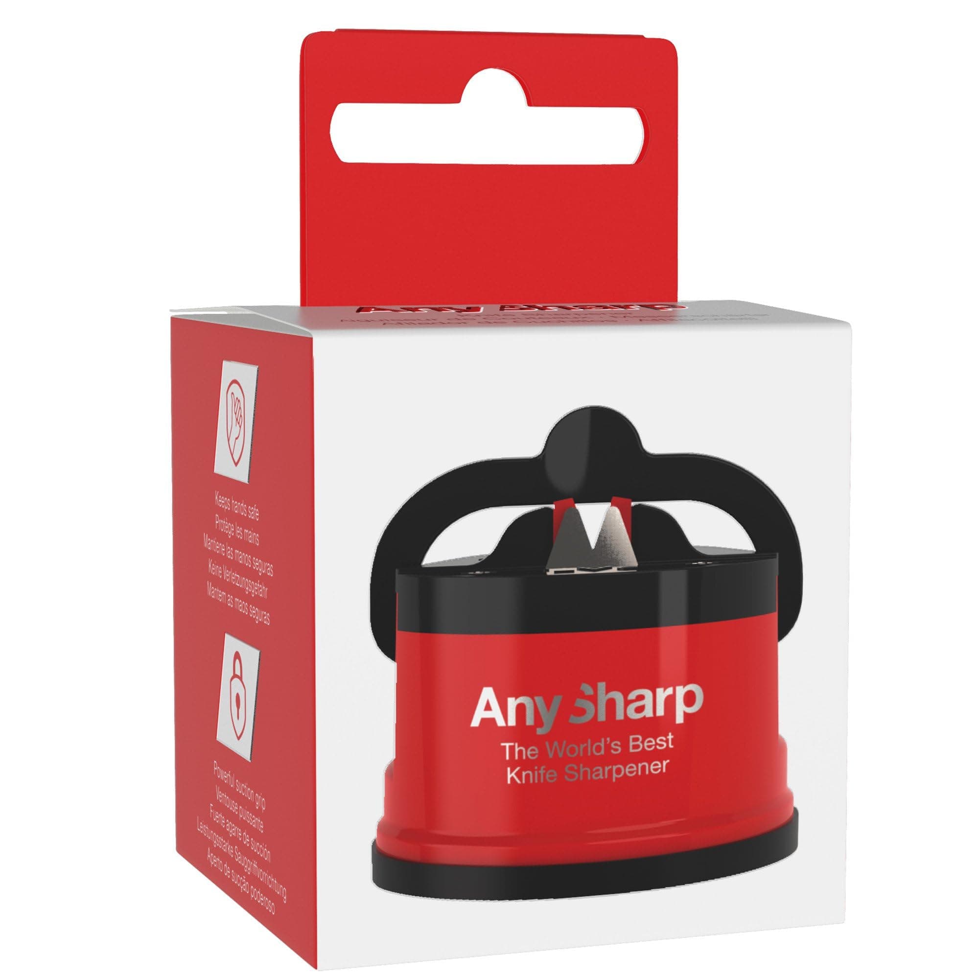 AnySharp World's Best Knife Sharpener with PowerGrip