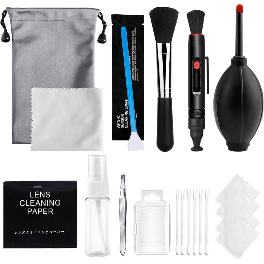 Cleaning Kit, Grehome 22-in-1 Camera Cleaning Kit for Optical Lens and Digital SLR Cameras Including Canon EOS 1300D, Canon EOS 700D, Nikon D3300, Pentax, Olympus, Sony Alpha NEX, Samsung NX1000