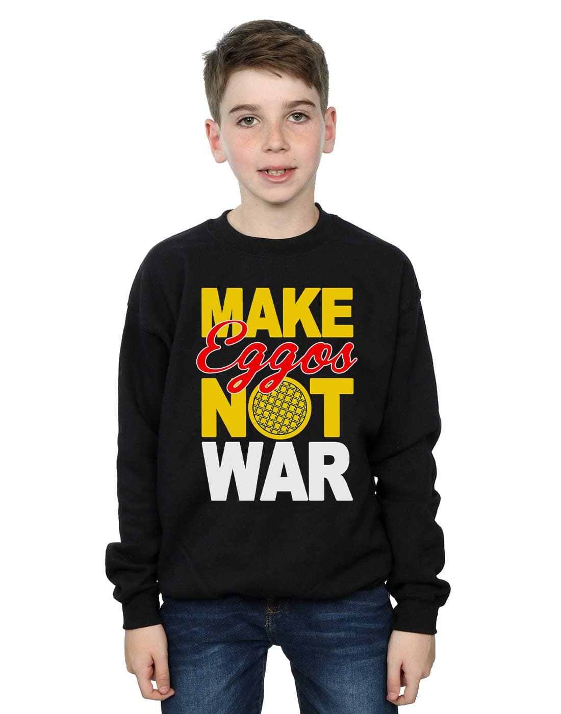 Drewbacca Boys Make Eggos Sweatshirt Black 9-11 Years