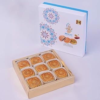Brocar Sweets Maamoul Dates, 700 grams - A Premium Arabic Sweets Gift Box with Authentic Middle Eastern Desserts, Perfect for Eid, Ramadan, Diwali, Christmas, and Other Festive Celebrations.