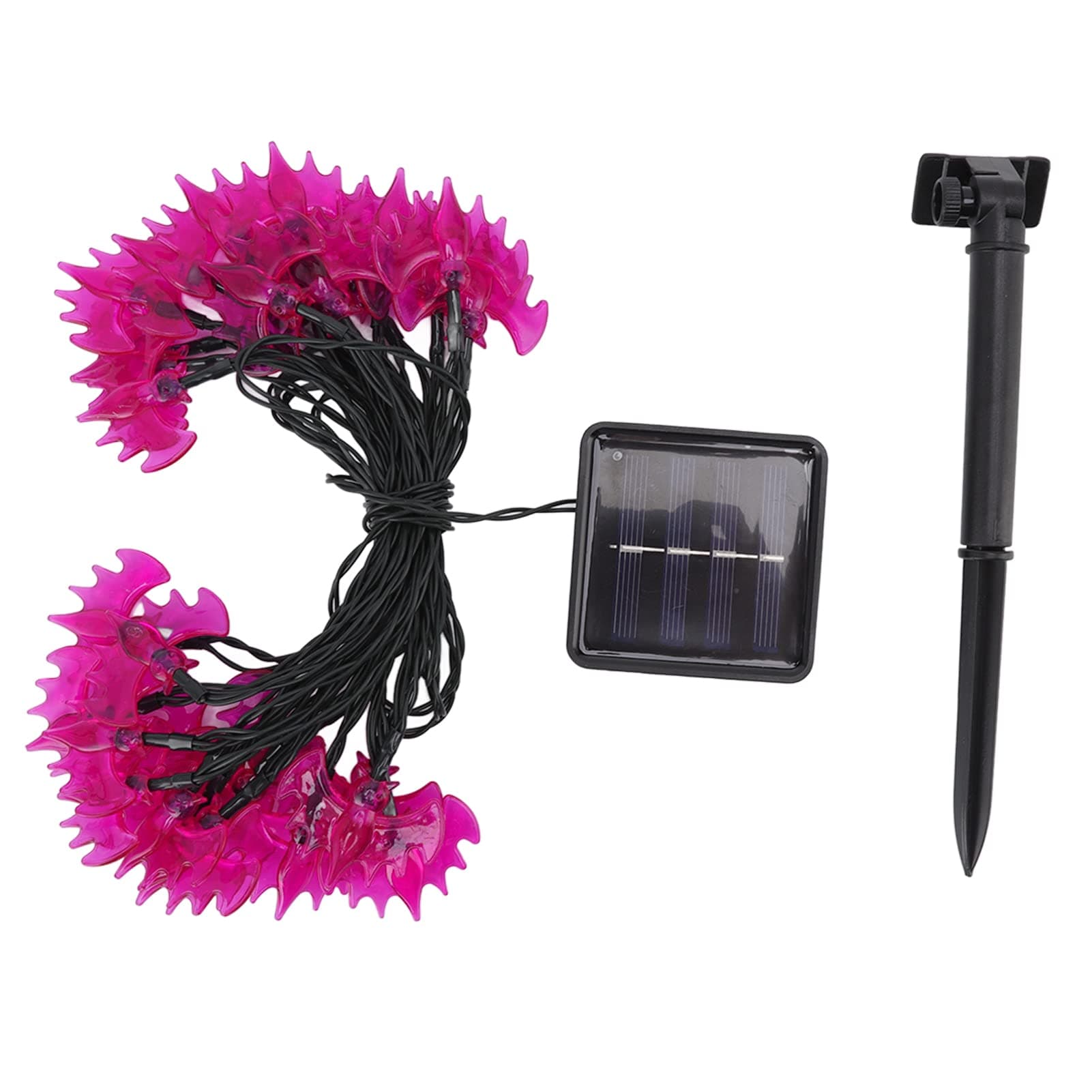 Halloween Lights String 30 LEDs Bat Fairy Lights 21.3ft Length Waterproof Solar String Lights for Outdoor Indoor Party Halloween Decoration