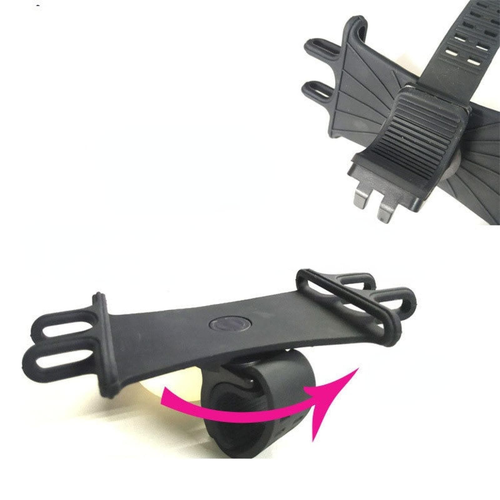 LXBB Bicycle, Electric Bicycle, Motorcycle, Silicone Pull 360 Degree Rotation Strap, Mobile Phone Bracket, Silicone Strap 3 Phone Holder