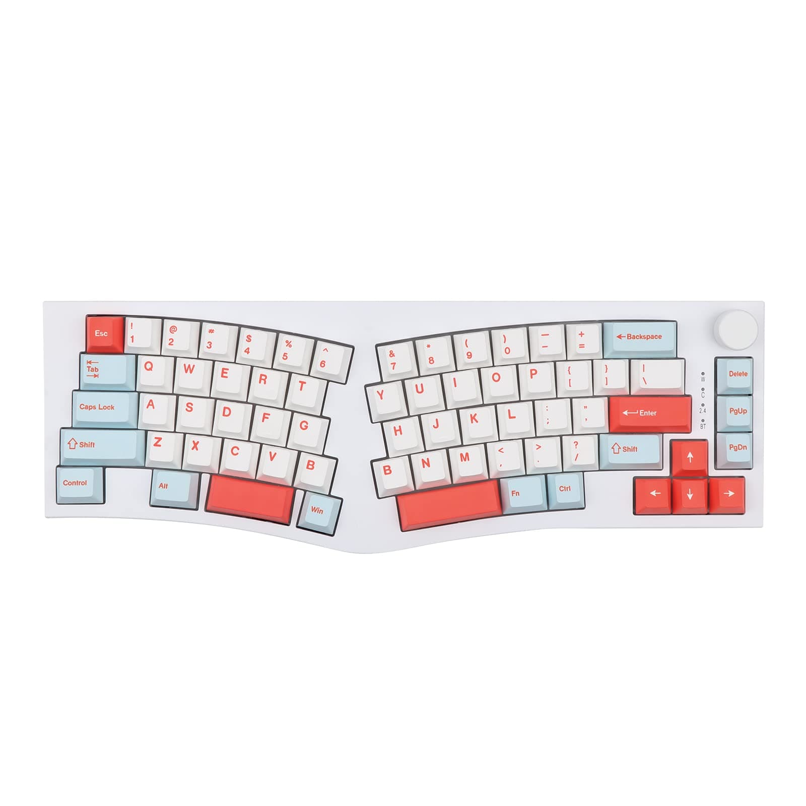 EPOMAKERFeker Alice Layout Gasket 68-key Hot Swappable Bluetooth/2.4Ghz/ Type-C Wired/Wireless Mechanical Gaming Keyboard, with 8000mAh Battery, NKRO, RGB Backlight, Dye-sub PBT Keycaps, for Win/Mac
