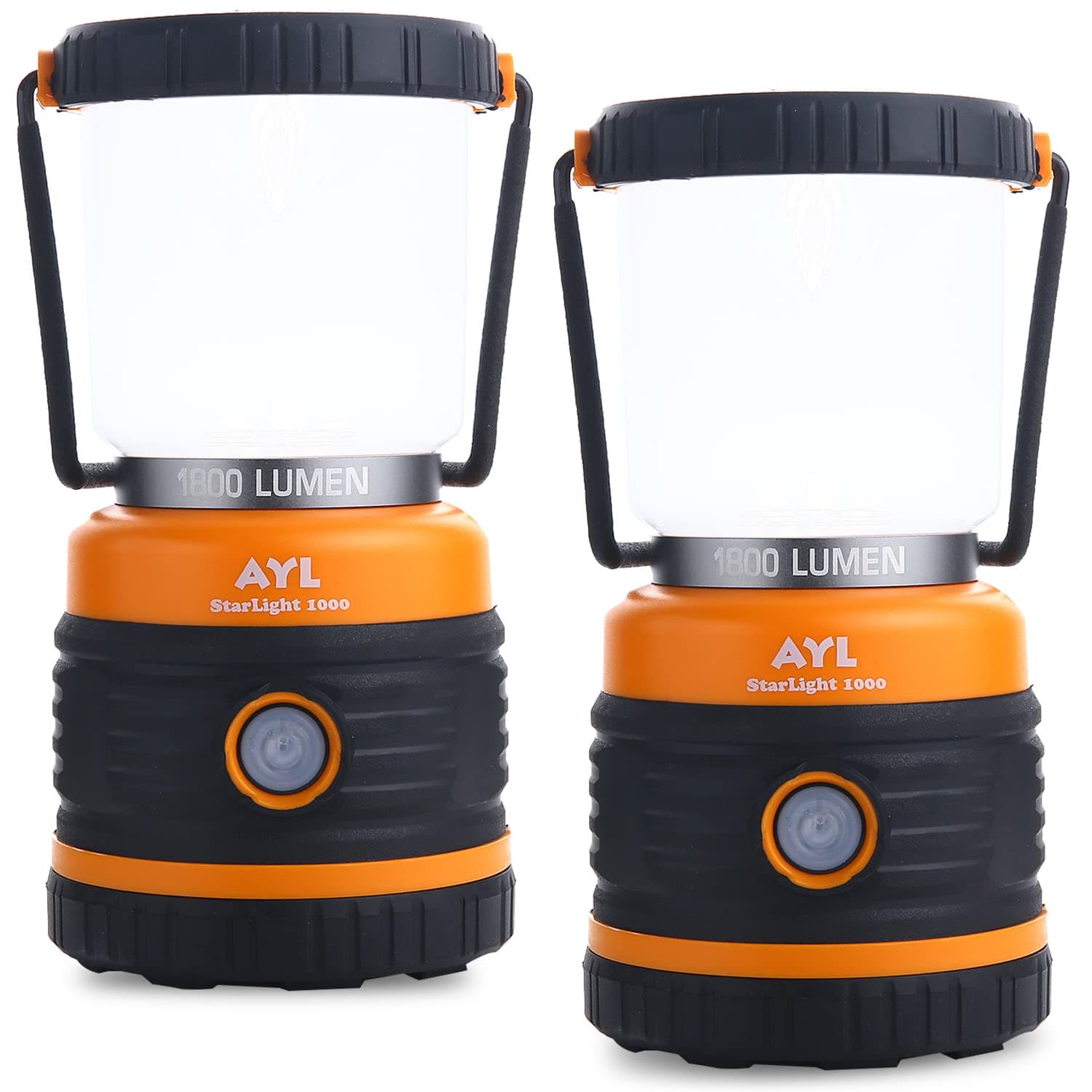 LED Camping Lantern, Battery Powered LED 1800LM, 4 Camping Lights Modes, Perfect Lantern Flashlight for Hurricane, Emergency Light, Storm, Power Outages, Survival Kits, Hiking, Fishing, Home and More