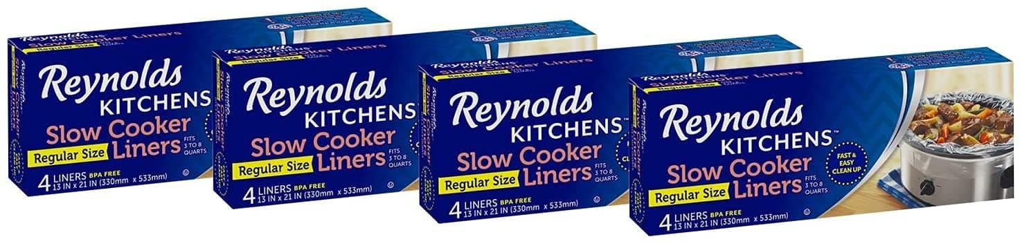 Reynolds Slow Cooker Liners, 4-Count (Pack of 4)
