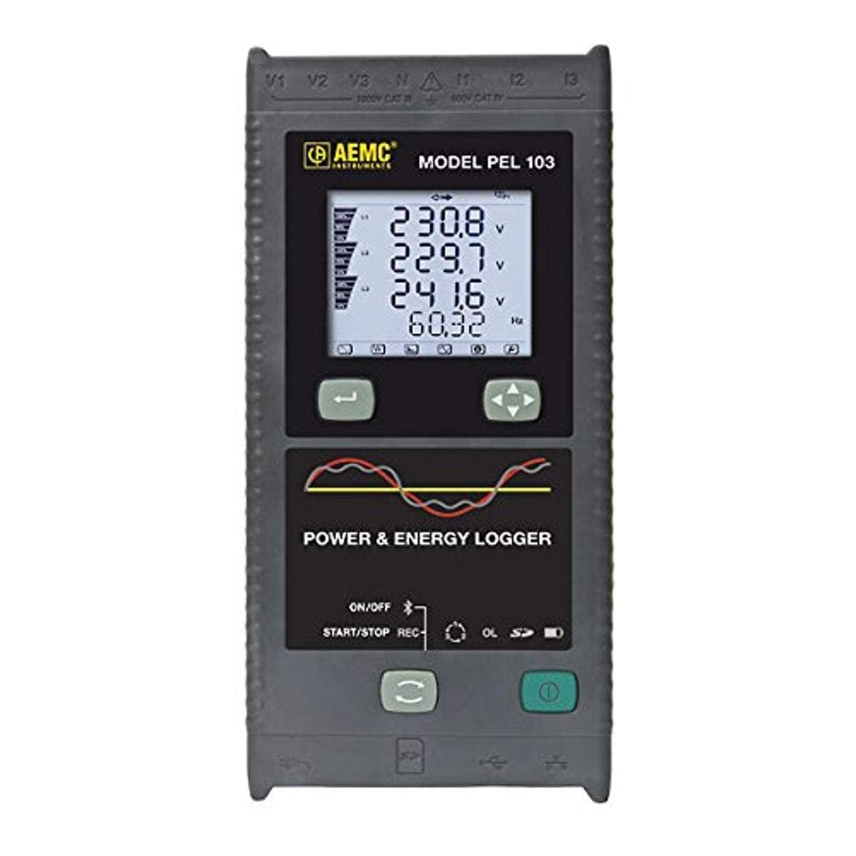 AEMC PEL 103 Power and Energy Logger with display